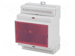 Enclosure: for DIN rail mounting | Y: 90.2mm | X: 71mm | Z: 57.5mm | ABS