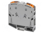 Splice terminal: rail | PTPOWER | 150A | 1kV | for DIN rail mounting