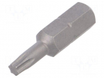 Screwdriver bit | Torx&reg; | TX15 | Overall len: 25mm | 10pcs.