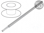 Wire | HookUp Wire Teflon | stranded | Cu | 30AWG | dark grey | PTFE