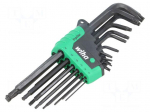 Key set | Torx&reg;,spherical | Chrom-vanadium steel | Pcs: 13