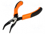 Pliers | curved,half-rounded nose,universal,elongated | ERGO&reg;