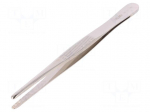 Tweezers | 145mm | Blades: straight | Blade tip shape: rounded