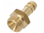 Plug-in nozzle | with bushing | Mat: brass | Connection: 9mm