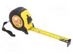 Measuring tape | L: 3m | Width: 25mm | Enclos.mat: ABS,rubber