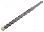 Drill bit | for concrete | &Oslash;: 14mm | L: 210mm | metal | cemented carbide