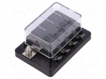 Fuse acces: fuse boxes | fuse: 19mm | 30A | screw | Body: black | UL94V-0