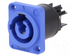 Connector: circular | female | CLIFFCON-P | 20A | 250VAC | Colour: blue