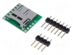 Module: adapter | pin strips,microSD | SD micro