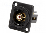 Coupler | RCA socket,both sides | Case: XLR standard | 19x24mm