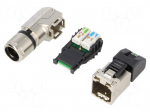 Plug | RJ45 | PIN: 8 | Cat: 6a | shielded | Layout: 8p8c | 5.5&divide;10mm | IDC