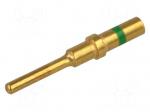 Contact | Size: 16 | male | 1&divide;2mm2 | gold-plated | crimped | bulk