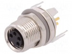 Connector: M8 | female | PIN: 4 | socket | IP67 | 30V | Polarisation: A