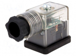 Connector: valve connector | plug | form B | 11mm | female | PIN: 3 | mPm
