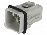 Connector: HDC | male | C146,heavy|mate D | PIN: 8 | 7+PE | size A3 | 16A