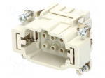 Connector: rectangular | male | Han E HMC | PIN: 6 | size 6B | crimped