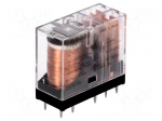 Relay: electromagnetic | DPDT | Ucoil: 12VDC | 3A/250VAC | 3A/30VDC