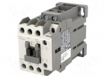 Contactor: 3-pole | NO x3 | Auxiliary contacts: NO + NC | 24VDC | 22A
