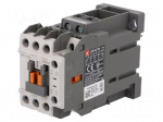 Contactor: 3-pole | NO x3 | Auxiliary contacts: NO + NC | 24VDC | 12A