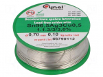 Soldering wire | Sn96,5Ag3Cu0,5 | 700um | 100g | lead free | 217&divide;219&deg;C