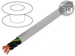 Wire | JZ-500-PUR | 7G0,75mm2 | unshielded | 300/500V | PUR | Cu | grey