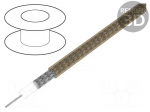 Wire: coaxial | RG180B/U | stranded | CCS | FEP | brown | 100m | 3.7mm