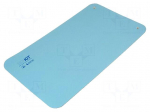 Bench mat | ESD | 600x1200mm | Thk: 2mm | blue | Rsurf: 5&divide;500M&Omega; | 440&deg;C