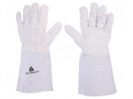 Protective gloves | Size: 10 | natural leather | TIG15K