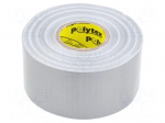 Tape: duct | W: 48mm | L: 25m | Thk: 0.23mm | silver | natural rubber | 10%