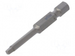 Screwdriver bit | square | #1 | Overall len: 50mm