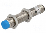 Sensor: inductive | Output conf: PNP / NC | 0&divide;4mm | 10&divide;30VDC | M12