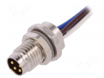 Connector: M8 | Len: 0.2m | male | PIN: 4 | socket | IP67 | 30V