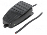 Switch: foot | Stabl.pos: 1 | NC + NO | 10A/250VAC | Leads: 1m lead