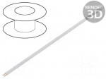 Wire | LiYz | 2x0.08mm2 | 60V | Package: 100m | Cu | stranded | white
