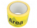 Tape: warning | L: 33m | W: 75mm