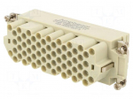 Connector: HDC | contact insert | female | 500V | PIN: 64 | 64+PE