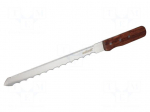 Knife | roofing,brick | 275mm | Handle material: wood