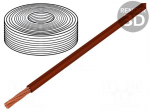 Wire | LifY | 1x4mm2 | stranded | Cu | PVC | brown | 450V,750V | Class: 6