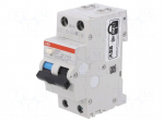 RCBO breaker | Inom: 16A | Ires: 30mA | Poles: 1+N | 230VAC | IP20 | DS200