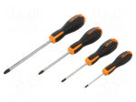 Screwdriver: universal-set | clutch,Pozidriv&reg; | PZ0,PZ1,PZ2,PZ3