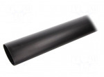 Heat shrink sleeve | glued | 40mm | L: 1m | black | Temp: -55&divide;110&deg;C | MA47