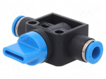 Shutoff valve | -0.95&divide;10bar | 270l/min | &Oslash;out: 6mm | &Oslash;in: 6mm | 0&divide;60&deg;C
