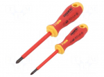Screwdriver: insulated-set | insulated | PlusMinus PZ-type | 1kVAC