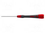 Screwdriver: precision | hex key,spherical | HEX 2mm | PicoFinish&reg;