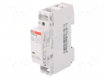 Contactor: 2-pole installation | 20A | 12VAC,12VDC | NO x2 | ESB
