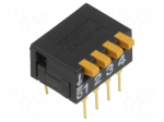 Switch: DIP-SWITCH | Poles number: 4 | ON-OFF | 0.03A/30VDC | Pos: 2