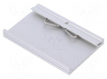 DIN rail mounting bracket | aluminium | 75mm | Rail: TS35