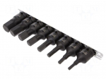 Wrench-set | 6-angles,socket spanner,impact | 8pcs.