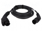 EMobility: cable | 1x0.5mm2,3x6mm2 | 250VAC | 7.2kW | IP44 | 7.5m | 32A