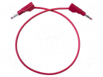 Test lead | 20A | banana plug 4mm,both sides | Urated: 1kV | Len: 1.5m